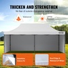 image:imageVEVOR Pop Up Canopy 10 x 10 FT Instant Canopy Portable Gazebo with 3 Sidewalls amp 2 Ventilated Windows Height Adjustable PopUp Outdoor Shelter Tent for Events Patio Backyard Party ParkingWhite