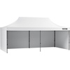 image:imageVEVOR Pop Up Canopy 10 x 10 FT Instant Canopy Portable Gazebo with 3 Sidewalls amp 2 Ventilated Windows Height Adjustable PopUp Outdoor Shelter Tent for Events Patio Backyard Party ParkingWhite