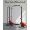 image:imageVEVOR Power Cage Squat Rack Home Gym Power Rack with Adjustable Height amp Width 550LBS Strength Training Workout Equipment with Barbell Storage Racks amp JHooks for Bench Press Squat Weight Lifting
