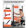 image:imageVEVOR Power Cage Squat Rack Home Gym Power Rack with Adjustable Height amp Width 550LBS Strength Training Workout Equipment with Barbell Storage Racks amp JHooks for Bench Press Squat Weight Lifting