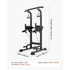 image:imageVEVOR Pull Up Bar 330 LBS Power Tower Dip Station Workout Dip Station with HShaped Stable Base amp Back Pad Adjustable 12 Level Height Free Standing Chin Up Bar for Back 4Level Adjustable Back Pad
