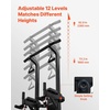 image:imageVEVOR Pull Up Bar 330 LBS Power Tower Dip Station Workout Dip Station with HShaped Stable Base amp Back Pad Adjustable 12 Level Height Free Standing Chin Up Bar for Back 4Level Adjustable Back Pad
