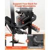 image:imageVEVOR Pull Up Bar 330 LBS Power Tower Dip Station Workout Dip Station with HShaped Stable Base amp Back Pad Adjustable 12 Level Height Free Standing Chin Up Bar for Back 4Level Adjustable Back Pad