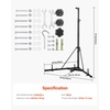 image:imageVEVOR Punching Bag Stand Steel Heavy Duty Workout Training Equipment Adjustable Height Boxing Punching Stand with Weighted Base Holds Up to 140 lbs Freestanding Sandbag Rack for Home Gym FitnessStandard Punching Bag Stand with Weighted Base