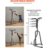 image:imageVEVOR Punching Bag Stand Steel Heavy Duty Workout Training Equipment Adjustable Height Boxing Punching Stand with Weighted Base Holds Up to 140 lbs Freestanding Sandbag Rack for Home Gym Fitness2 in 1 Freestanding Sandbag Rack