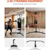 image:imageVEVOR Punching Bag Stand Steel Heavy Duty Workout Training Equipment Adjustable Height Boxing Punching Stand with Weighted Base Holds Up to 140 lbs Freestanding Sandbag Rack for Home Gym Fitness2in1 Punching Bag Stand with PullUp Bar