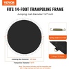image:imageVEVOR Replacement Trampoline Mat Jumping Mat Fits 12131415 ft Frame Universal Jumping Round Trampoline UVResistant Mat with Spring Tool amp 728092 VRings Fit 55657 Spring Length14FT72 Vrings657 Spring Length