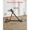 image:imageVEVOR Roman Chair Hyperextension Bench 350 lbs Adjustable Extension Machine MultiFunction Exercise Equipment for Glute Hamstring Lower Back and Ab Workout Fitness Weight Bench for Home Gym