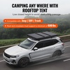 image:imageVEVOR Rooftop Tent Hard Shell 23 Person Roof Top Tent for Car SUV Truck Jeep Van Camping with Telescopic Ladder Thick Mattress amp LED LightBlack  Blue