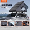 image:imageVEVOR Rooftop Tent Hard Shell 23 Person Roof Top Tent for Car SUV Truck Jeep Van Camping with Telescopic Ladder Thick Mattress amp LED LightBlack  Blue