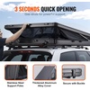 image:imageVEVOR Rooftop Tent Hard Shell 23 Person Roof Top Tent for Car SUV Truck Jeep Van Camping with Telescopic Ladder Thick Mattress amp LED LightBlack  Blue