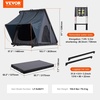 image:imageVEVOR Rooftop Tent Hard Shell 23 Person Roof Top Tent for Car SUV Truck Jeep Van Camping with Telescopic Ladder Thick Mattress amp LED LightBlack  Blue