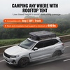 image:imageVEVOR Rooftop Tent Hard Shell 23 Person Roof Top Tent for Car SUV Truck Jeep Van Camping with Telescopic Ladder Thick Mattress amp LED LightBrown