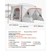 image:imageVEVOR SUV or Pickup Truck Camping Tents Waterproof Double Layer Design with Carry Bag Accommodates 29 Persons for Outdoor Activities13 x 10 ft
