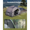 image:imageVEVOR SUV or Pickup Truck Camping Tents Waterproof Double Layer Design with Carry Bag Accommodates 29 Persons for Outdoor Activities8 x 8 ft Dark Blue