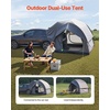 image:imageVEVOR SUV or Pickup Truck Camping Tents Waterproof Double Layer Design with Carry Bag Accommodates 29 Persons for Outdoor Activities8 x 8 ft Dark Blue