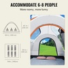 image:imageVEVOR SUV or Pickup Truck Camping Tents Waterproof Double Layer Design with Carry Bag Accommodates 29 Persons for Outdoor Activities8 x 8 ft Gray