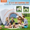 image:imageVEVOR SUV or Pickup Truck Camping Tents Waterproof Double Layer Design with Carry Bag Accommodates 29 Persons for Outdoor Activities8 x 8 ft Gray