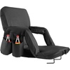 image:imageVEVOR Stadium Seat 6 Adjustable Angle Wide Bleacher Chair 29 Cushion Padded Stadium Seat with Armrest and Back Support Stadiums Chair with Hook Cupholder for Picnics Beach Sports and Gaming23 inch2 Pcs