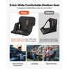 image:imageVEVOR Stadium Seat 6 Adjustable Angle Wide Bleacher Chair 29 Cushion Padded Stadium Seat with Armrest and Back Support Stadiums Chair with Hook Cupholder for Picnics Beach Sports and Gaming23 inch2 Pcs