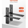 image:imageVEVOR T Shelf Brackets 200 lbs Capacity 2 Pcs 12 inch Solid Steel Heavy Duty with Screws for Floating Shelves Countertop Support Hardware12x289x12 in