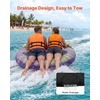 image:imageVEVOR Towable Tubes for Boating 14 Riders Inflatable Boat Tubes amp Towables 340680 lbs Capacity Multiple Sizes with Full Nylon Cover PaddedEVA Handles Fins amp Safety Valve MultiOption12 Riders