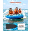 image:imageVEVOR Towable Tubes for Boating 14 Riders Inflatable Boat Tubes amp Towables 340680 lbs Capacity Multiple Sizes with Full Nylon Cover PaddedEVA Handles Fins amp Safety Valve MultiOption13 Riders