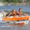 image:imageVEVOR Towable Tubes for Boating 14 Riders Inflatable Boat Tubes amp Towables 340680 lbs Capacity Multiple Sizes with Full Nylon Cover PaddedEVA Handles Fins amp Safety Valve MultiOption12 Riders