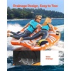 image:imageVEVOR Towable Tubes for Boating 14 Riders Inflatable Boat Tubes amp Towables 340680 lbs Capacity Multiple Sizes with Full Nylon Cover PaddedEVA Handles Fins amp Safety Valve MultiOption12 Riders