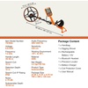image:imageVEVOR Waterproof Metal Detector 12 Professional High Accuracy Gold Detector for Adults with Display Wireless Headphones 7 Modes Adjustable Length for Detecting Gold Treasure Hunting IP6812inch