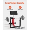image:imageVEVOR Weight Bench with Leg Extension Strength Training Benches Max Load 440 LBS Home Gym Bench Fitness Equipment Seated Arm Isolated Barbell Dumbbell Bicep Station Workout Bench for Home Gym