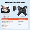 image:imageVEVOR Weighted Vest 12162030 lbs Weight Vest with Reflective Stripe Adjustable Buckle Body Weight Vest Workout Equipment for Strength Training Running Jogging Fitness and Weight Loss20 lbs