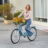 image:imageVEVOR Women Bike 7Speed and 1Speed 2426 Inch Pink and Light Blue Beach Cruiser Bike with Large Capacity Basket and Rear Rack Adjustable Seat Fits for Cycling Exercise amp ShoppingLight blue