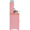 image:imageVEVOR Wooden Play Kitchen Toy Play Kitchen for Kids with Lights and Sounds Toddler Kitchen with Ice Maker Oven Sink Microwaves Fridge and Utensil and Fruit Accessory for Toddlers WhitePink