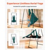 image:imageVEVOR Yoga Stand Frame 96 ft Aerial Silk Swing Stand Max 5512 lbs Load Capacity Triangular Structure with NonSlip Base amp EVA Foam 4Level Horizontal amp 6Level Vertical Adjustment Detachable Frame with 66Yard Yoga HammockSilverBlackGreen