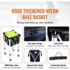 image:imageVEVORFoldable Tennis Ball Hopper Holds 150180 Tennis Balls Lightweight Aluminum Alloy Tennis Ball Basket Cart with Wheels for Tennis Playerblack