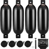image:imageVEVOR Boat Fenders 55 x 20 Boat Bumpers for Docking Inflatable Ribbed Fender with Center Holes Marine Boat Dock Fender Bumper with Air Pump85 x 26