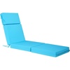image:imageVEVOR Chaise Lounge Cushion 72 x 21 x 4 in Set of 2 Outdoor Lounge Chair Cushions Waterproof amp FadeResistant Sun Lounger Cushions with Ties Thick Patio Lounger Pads for Pool Deck Teal Color