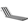 image:imageVEVOR Chaise Lounge Cushion 74 x 22 x 3 in Set of 2 Outdoor Lounge Chair Cushions Waterproof amp FadeResistant Sun Lounger Cushions with Ties Patio Lounger Pads for Pool Deck Black amp White Stripes