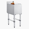 image:imageVEVOR Commercial Ice Bin19 Inch Stainless Steel Ice Chest with Sliding Lid and Bottle Holders Cooler Cart Cocktail Unit for Bar Restaurant Pub NSF Certified12 x 19 x 33