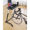 image:imageVEVOR Cycling Desk Adjustable Bike Trainer amp Treadmill Desk with Triangle Support NonSlip MultiSlot Bike Trainer Fitness Desk with Handle Bar Fit for Home Office ExerciseMobile Cycling Desk