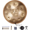 image:imageVEVOR Handpan Drum 22 in 9 Notes Steel Hand Drum 432Hz D Minor Musical Drums with Woven Edge Guard 2 Mallets amp Carrying Case FadeResistant Percussion Instrument for Professional PerformanceGolden