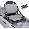 image:imageVEVOR Kayak Seat 1 Pack 13 Raised Height Universal Foldable Canoe Seat with Adjustable Back Support Adjustable Straps and Aluminum Alloy Frame for SitonTopFishingInflatable Kayaks amp Canoes