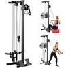 image:imageVEVOR LAT Pull Down Machine 3in1 Row Cable Machine Cable Machines Home Gym with 18Levels Height Adjustment WallMount Design Load 500 lbs LAT Tower for FullBody Workouts SingleArm TrainingBlack
