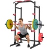 image:imageVEVOR Power Cage Power Rack Multifunctional Barbell Squat Rack with Adjustable Height Home Gym Strength Training Workout Equipment with JHooks amp More Fitness Attachment for Bench Press PullUp Dips