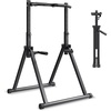image:imageVEVOR Pull Up Bar 330LBS Capacity Portable Pullup Bar Station Pullup Bars Free Standing with Triangular Structure amp HeavyDuty Steel Tube 9 Level Height Adjustment Gravity Fitness for Arms Back