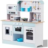 image:imageVEVOR Wooden Play Kitchen Toy Play Kitchen for Kids with Lights and Sounds Toddler Kitchen with Ice Maker Oven Sink Microwaves Fridge and Utensil and Fruit Accessory for Toddlers WhiteWhite