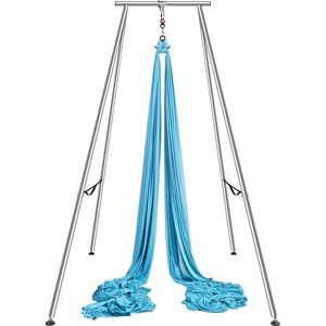 image:imageVEVOR Aerial Yoga Frame amp Hammock 55115 lbs Load Capacity 968 ft Height Professional Training Swing Stand Comes with 131 Yards Aerial Hammock Yoga Rig for Indoor Outdoor PurpleBlueBlue