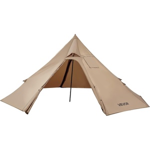 image:imageVEVOR Hot Tent Camping Tipi Hot Tents with Stove Jack Portable Winter Camping Tents with Snow Skirt Easy Setup Waterproof 4 Season Shelter Tents for Fishing Backpacking2 Persons