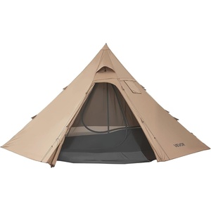 image:imageVEVOR Hot Tent Camping Tipi Hot Tents with Stove Jack Portable Winter Camping Tents with Snow Skirt Easy Setup Waterproof 4 Season Shelter Tents for Fishing Backpacking24 Personsinner Tent